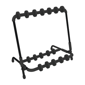 QUIK LOK - GS/350, Soporte de guitarra múltiple, Discos ajustables, Material de soporte suave, Acero de alta resistencia, 49x75 Cm, 2,6Kg, Negro - Product Image 1