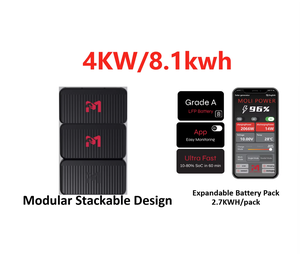 Gerador Solar Portátil Moli Power 4000W 5.4KWh+2.7KWh 8.1KWH Expansível com Bateria Extra - Product Image 1