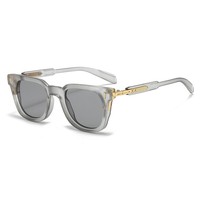 Gafas de Sol Polarizadas de Moda Vintage de Alta Calidad con Logotipo Personalizado, Montura Retro Grande, Protección UV400 para Hombre