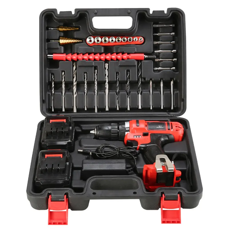 Professional lithium Power Tools Kit 20V Rechargeable Lithium Battery Cordless Electric Hand Drill Set Electric Power Drill