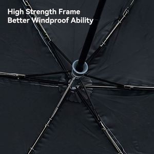 Parapluie pliant automatique portable de haute qualité, best-seller, vente en gros, avec logo, pour la pluie - Product Image 6