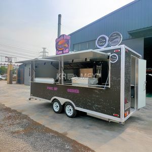 Hot <b>Sale</b> Customized Fiberglass Towable Coffee Cart Food Vending Commercial Catering Multifunctional <b>Mobile</b> Trailer - Product Image 6