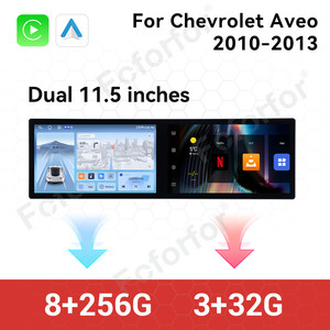 23 "Dual Screen autoradio per <span class=keywords><strong>Chevrolet</strong></span> <span class=keywords><strong>Aveo</strong></span> 2010-2013 Android 14 GPS di navigazione multimediale lettore Wireless Carplay - Product Image 4