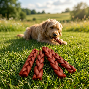 OEM 6" Tiras de Piel de Cerdo con Sabor a Pollo, 4 Unidades, 160g, Alto en Proteínas, Fácil Digestión, Sin Hueso, Enriquecidas con Vitaminas y Minerales, Premios para Perros - Product Image 1