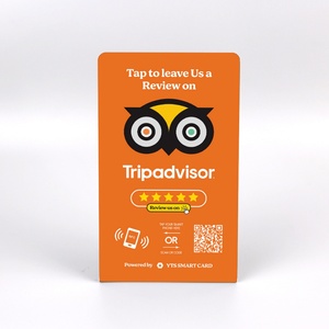 Carte de visite professionnelle NFC personnalisée de haute qualité avec impression programmable, code QR et fonctionnalité de révision sur les réseaux sociaux, en plastique, idéale comme cadeau promotionnel. - Product Image 3