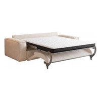 Würfelförmiges Metallrahmen-Schlafsofa Zwei-in-Eins-Design für Kleine Wohnzimmer und Arbeitszimmer Reversibles Klappbares Multifunktionales Sofa
