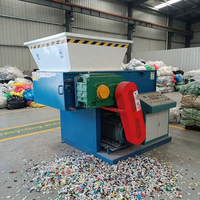 Mesin Daur Ulang Plastik Limbah Single Shaft Shredder Penghancur Plastik untuk Film PE PP Tas Anyaman