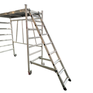 Aluminum <strong>Scaffold</strong> <strong>Ladder</strong> Easy to Move Foldable <strong>Ladder</strong> on the Scaffolding - Product Image 1