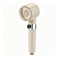 Cabezal de Ducha de Mano de Diseño Moderno - Superficie Electrochapada, Alto Caudal, Elegante Juego de Ducha para Baño