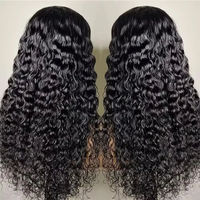 Vente en gros cheveux brésiliens dentelle perruque vendeur pleine avant perruque vague d'eau 100% cheveux humains cheveux brésiliens perruques pour les femmes noires