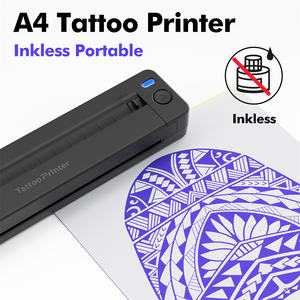Pochoirs de transfert de tatouage sans fil A49 Imprimante thermique portable Tatouage thermique sans encre pour tatoueurs et débutants - Product Image 6