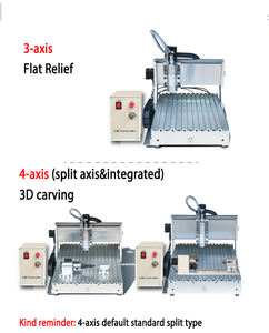 Machine de gravure CNC à broche 800W 6040 pour bijoux, métal, bois, mini, 80KG, 3/4 axes, USB, moteur à refroidissement par eau, aluminium 6061-T6, Mach3 - Product Image 4