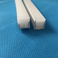 US-N1212 Extérieure Led Profil Rectangle Silicone Flexibles Au Néon Tube Diffuseur Tuyau En Caoutchouc D'extrusion Pour CARTE PCB DE 8mm A Mené La Lumière De Bande