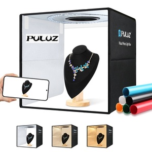 <span class=keywords><strong>Meilleur</strong></span> prix <span class=keywords><strong>Photo</strong></span> boîte à lumière PULUZ 40cm PU5043 Mini <span class=keywords><strong>Studio</strong></span> boîte Kit photographie tir boîte à lumière avec 6 arrière-plans de couleur - Product Image 2