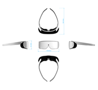 Lunettes de réalité virtuelle 2022 Offre Spéciale vr, jeux fins et légers vr ps lunettes vr haute performance