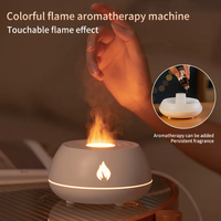 Diffuseur d'arôme d'huile essentielle de Led d'aromathérapie de feu, diffuseur d'arôme ultrasonique de hall d'hôtel électrique avec veilleuse