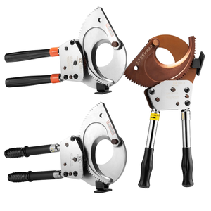 Coupe-câbles à cliquet de qualité industrielle <span class=keywords><strong>XC</strong></span> J130 OEM ODM, pinces à couper les câbles en acier à engrenages manuels, garantie <span class=keywords><strong>3</strong></span> ans - Product Image 3