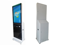 Máquina expendedora de billetes con pantalla táctil LCD grande de 32 pulgadas, lector automático de tarjetas, escáner QR, máquina de cambio de billetes, kiosco de tickets, al mejor precio