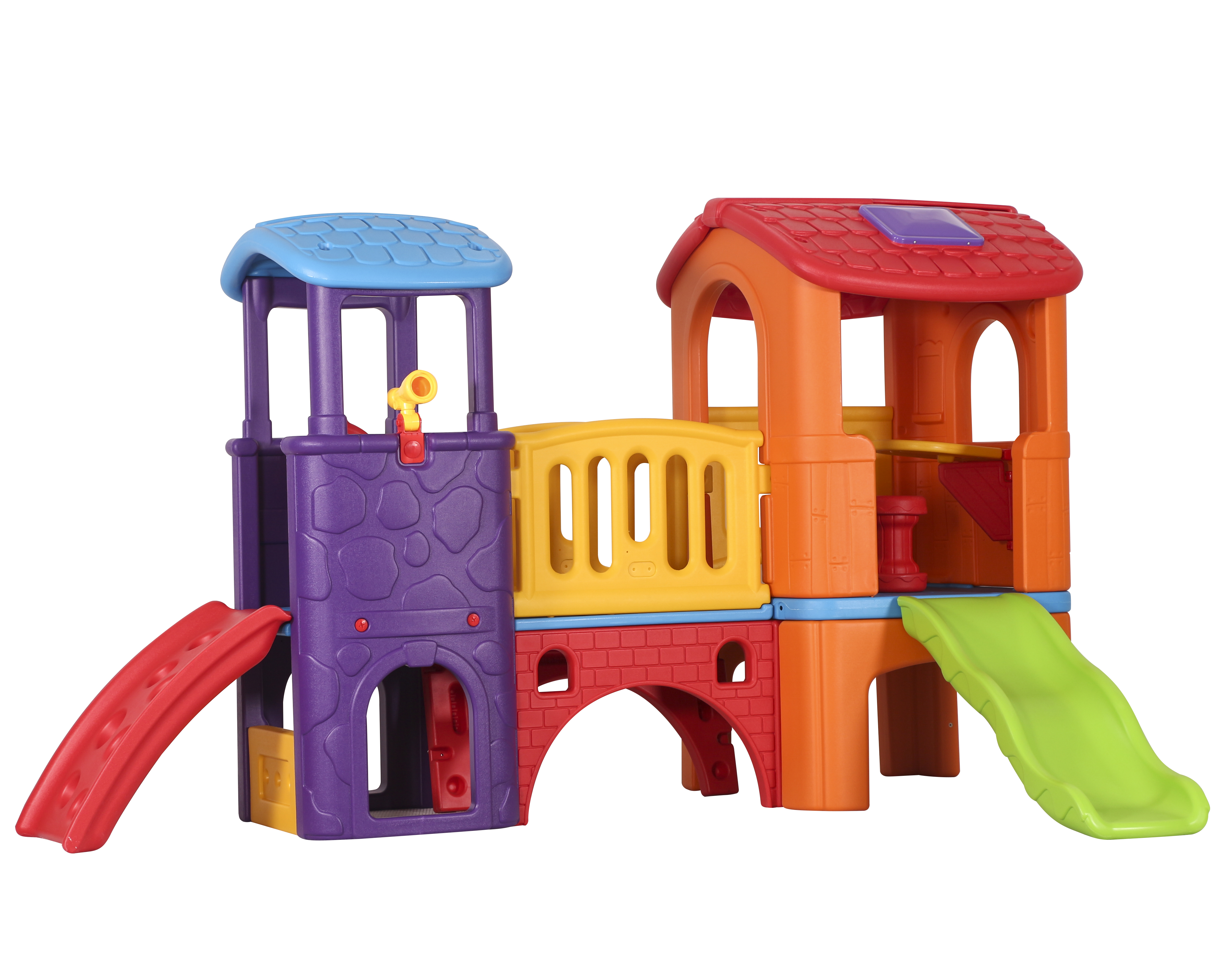 Trong Nhà Và Ngoài Trời Nhựa Kết Hợp Sân Chơi Trẻ Em Playhouse Với Slide