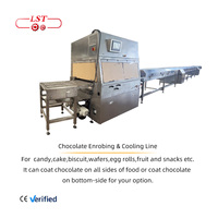 Lst Automatische Chocolade Tempering En Enrobing Machine Voor Wafer Chocolade Coating Voor Noten Vruchten Bloem Water Ingrediënten