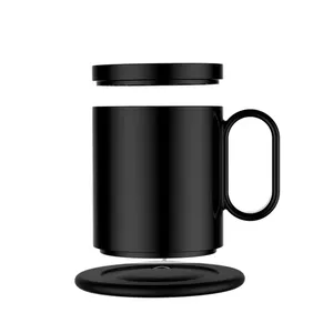 Multifunctional Table USB Qi Fast Charging Mobile Phone Wireless Charger 55 Degree Coffee Cup Heater Smart Mug Warmer