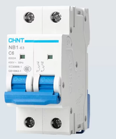 Disjoncteur de haute qualité CHINT MCB NXB-63 -2P 1-6AD à double alimentation avec interverrouillage, contrôleur de circuit double