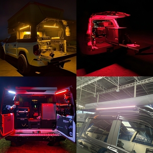 Bande lumineuse LED d'urgence en aluminium étanche IP67 tricolore, à intensité variable, pour 4x4/camping-car/camionnette/utilisation tout-terrain - Product Image 5