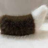 Queue de renard électrique télécommandée sonore et qui bouge, en peluche douce et fourrée, petite, pour décoration extérieure de voiture