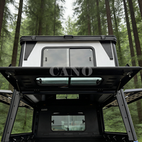 Toldo Rígido Vertical de Aluminio Mecanizado de Primera Calidad para Camionetas Compactas, para Viajes de Glamping en la Naturaleza