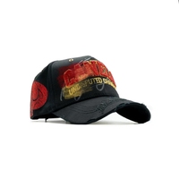 Casquette de baseball de luxe en gros avec broderie 3D, 5 panneaux, motif feuille sportif incurvé, respirante, imperméable, en coton, unisexe, toutes saisons