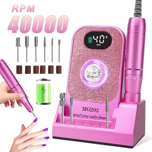Machine à percer les ongles professionnelle 40000 tr/min, perceuse électrique sans fil pour ongles, ponceuse à ongles avec diamant, outils professionnels pour le nail art - Product Image 2