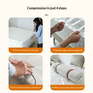 Transparent PVC Storage <b>Bag</b> with Carry Handle Foldable T Shirt Packing <b>Bag</b> for Garment Transport - Product Image 6