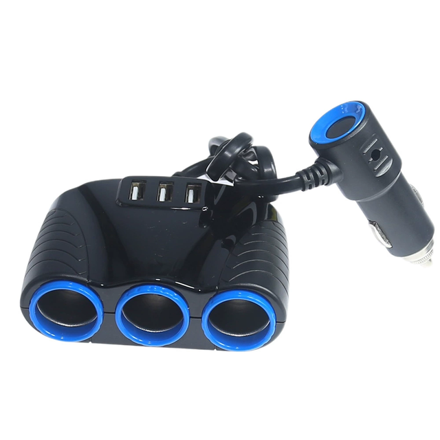 Winning Products 3.1A Car Charger Cigarette Lighter Splitter Socket Power Adapter USB Car Socket Phone Pad Custom Logo Gift Set