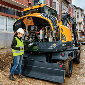 Vente flash : mini-excavatrice hydraulique sur roues 6,08 tonnes HX65A de haute qualité - Product Image 6