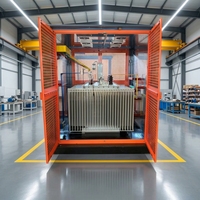 Subestación Compacta Prefabricada Europea Tipo Contenedor para Exteriores, Sumergida en Aceite, Shenghua YB 10kV-11kV/400V, Trifásica/Monofásica, 60Hz