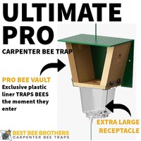 Les pièges à abeilles conviennent à une utilisation en extérieur. Ils présentent une grande ruche extérieure transparente et une porte à ressort. Dimensions (Ensemble de 2 pièces)