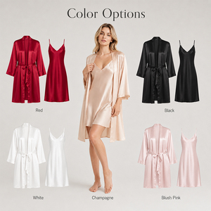 Mulberry Silk Robe Light Luxury Homewear Bathrobe Custom Logo Premium Soft Breathable Elegant Women's Loungewear Gown - Product Image 4