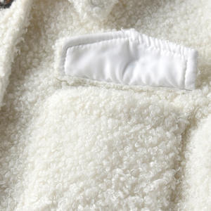 Vêtements d'hiver en gros pour enfants, manteaux blancs de marque pour bébés filles avec doublure en polaire de Chine - Product Image 5