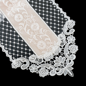 Sinh thái thân thiện hòa tan trong nước tối giản ngà hòa tan ren bảng <span class=keywords><strong>Runner</strong></span> để sử dụng nhà-cho các dự án quán cà phê khách sạn dệt Châu Âu - Product Image 5