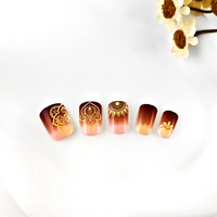 GMPC/Sedex/ISO/EUDR Faux ongles à pression de style henné pour un usage quotidien et des occasions spéciales Faux ongles à motifs élégants