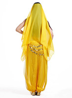 Costumes de danse du ventre égyptiens indiens bleus pantalons longs vêtements Bollywood Performance porter une robe de danse arabe