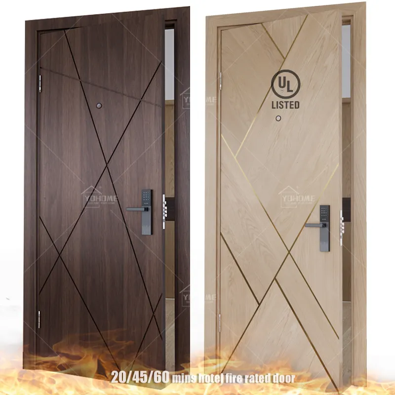 Australiano standard porta tagliafuoco in legno ul listed interni a prova di fuoco porte in legno fd60 porta tagliafuoco per hotel