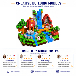 Blocs de construction magnétiques pour enfants, jouets sensoriels et jeux éducatifs, cadeaux, ensemble de blocs magnétiques créatifs pour enfants de 3 ans et plus - Product Image 3