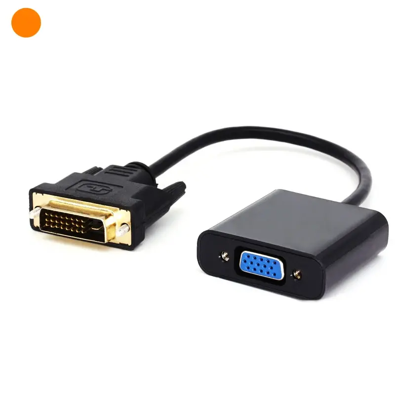 DVI 24+1 Pin to VGA 15Pin Active Cable DVI to VGA adapter 1080P Converter