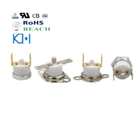 Thermostat thermique pour chauffage électrique, affichage des connexions KSD 301, 125V, 16a, 185