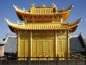 Hang động sơn nhà thiết kế lá giấy 14*14cm Đài Loan vàng lá tấm đồ nội thất thủ công đền mạ vàng trang trí lá - Product Image 6