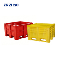 Conteneur de stockage et de transport de poisson personnalisé, grande boîte à palette isolée, bac à palette en plastique pour le stockage avec couvercle