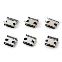 Connecteur femelle usb type c 6 broches dip vertical H6.8mm connecteur type-c pour PCB