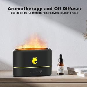 Humidificador Ultrasónico Inteligente para el Hogar, 250 ml, Luz de Llama, Temporizador, USB Mini con Humidistato para Uso en el Automóvil - Product Image 6