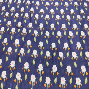 Tela de Seda Cruda Azul Elegante, Ligera, con Patrón Geométrico Abstracto, para Confección de Kurta, Blusas, Vestidos y Manualidades - Product Image 6